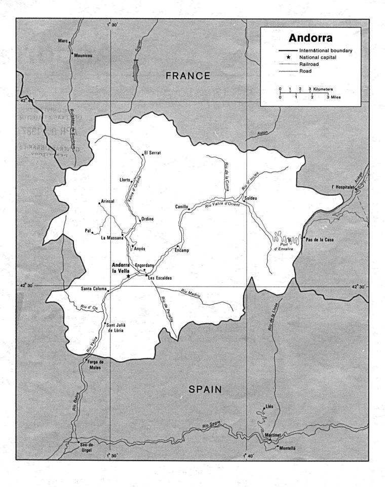 Carte Andorre, Carte De Andorre encequiconcerne Union Européenne Carte Vierge