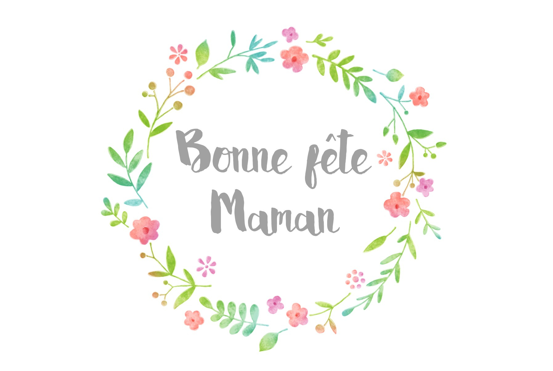 Carte &quot;bonne Fête Maman&quot; - Saperlipapier encequiconcerne Carte Bonne Fete Maman A Imprimer