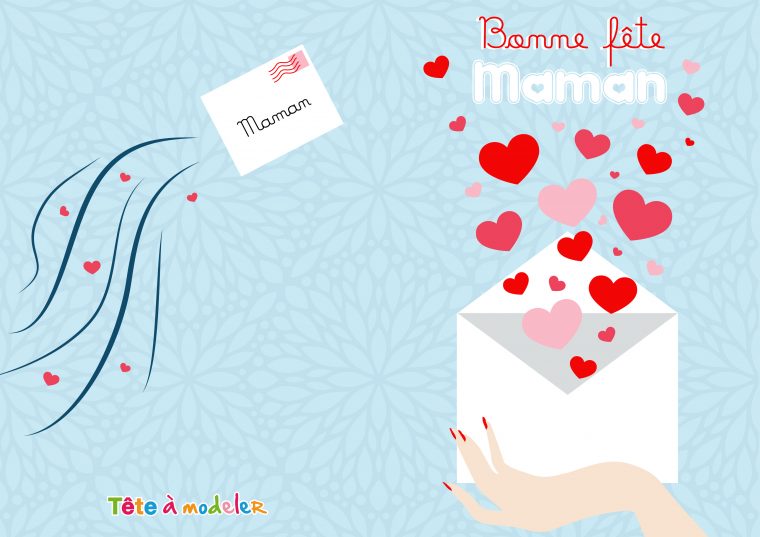 Carte D'amour Fête Des Mères À Imprimer pour Carte Bonne Fete Maman A Imprimer