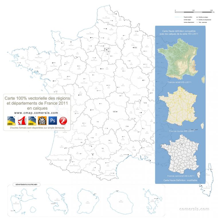 Carte De France à Carte Numero Departement