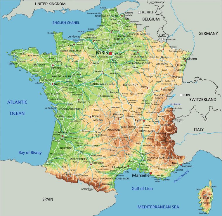 Carte De France – France Carte Des Villes, Régions concernant Carte Anciennes Provinces Françaises