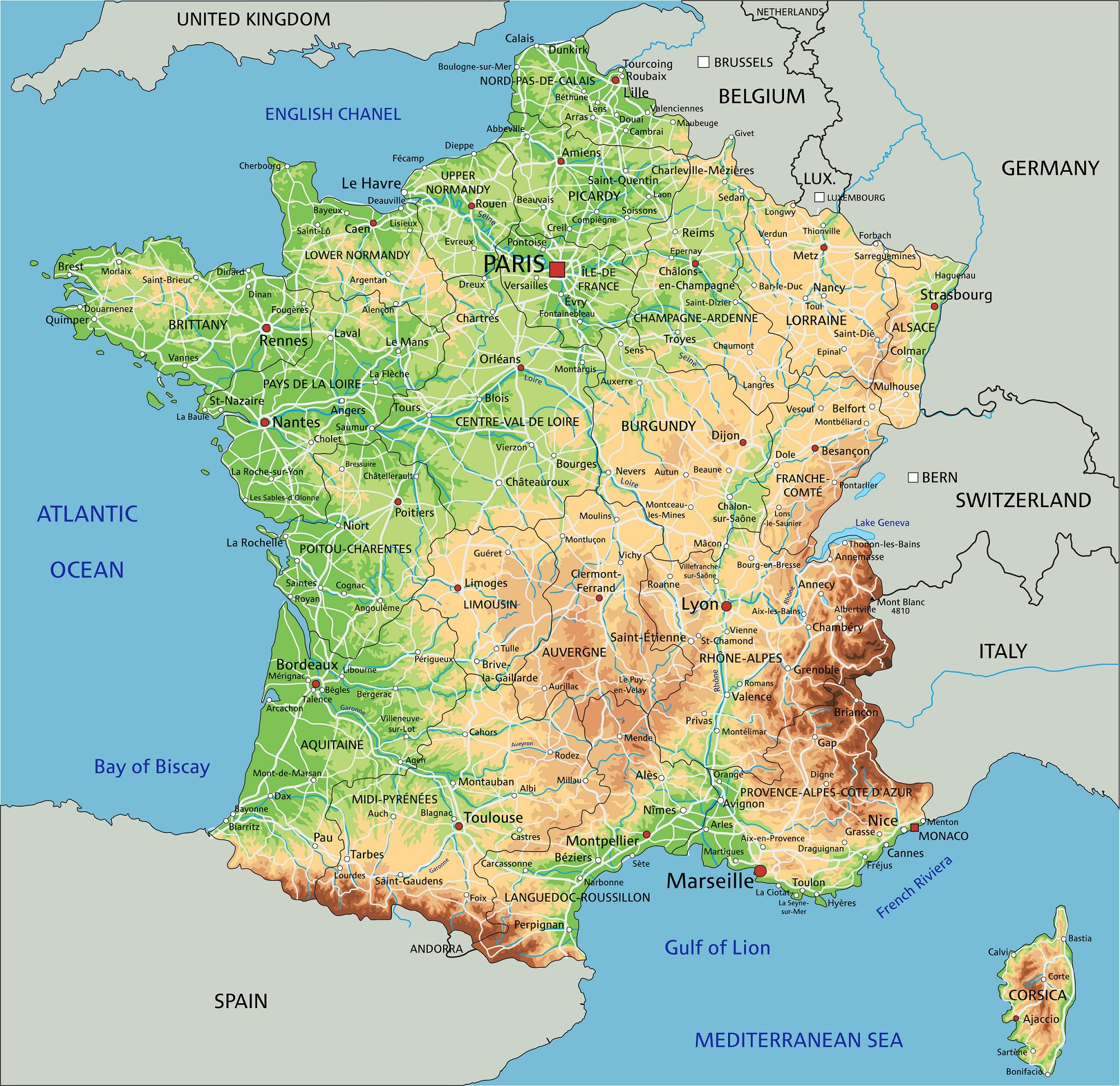 Carte De France - France Carte Des Villes, Régions concernant Carte Anciennes Provinces Françaises