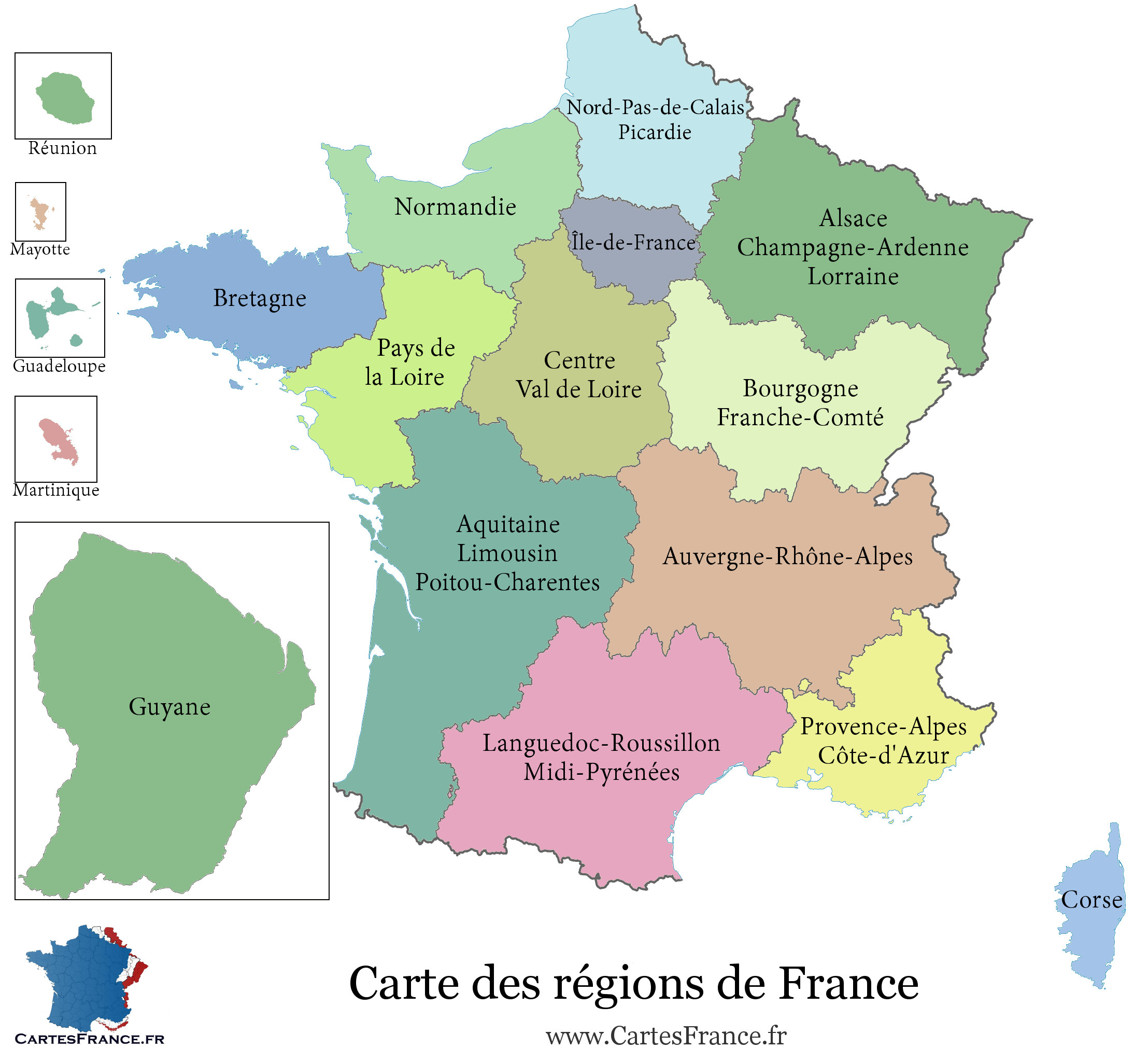 Carte De France Region - Carte Des Régions Françaises encequiconcerne Carte Anciennes Provinces Françaises