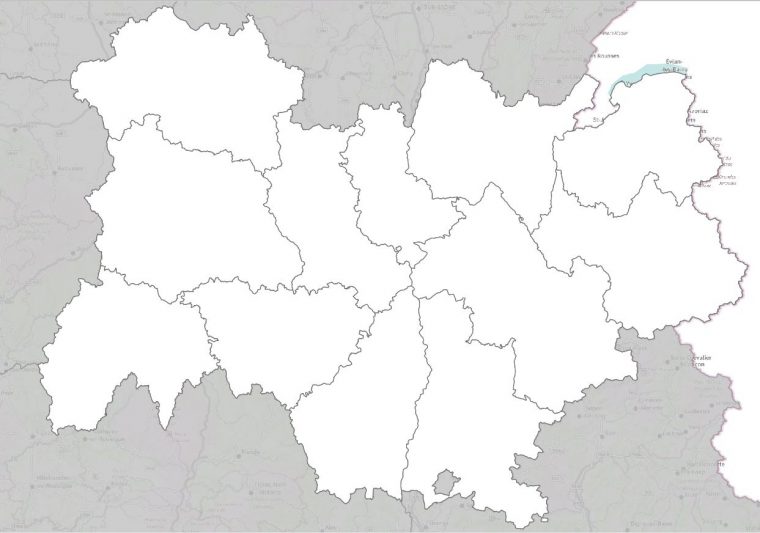 Carte De L'auvergne-Rhône-Alpes – Auvergne-Rhône-Alpes tout Carte Des Régions Vierge Carte De L'auvergne-Rhône-Alpes – Auvergne-Rhône-Alpes tout Carte Des Régions Vierge