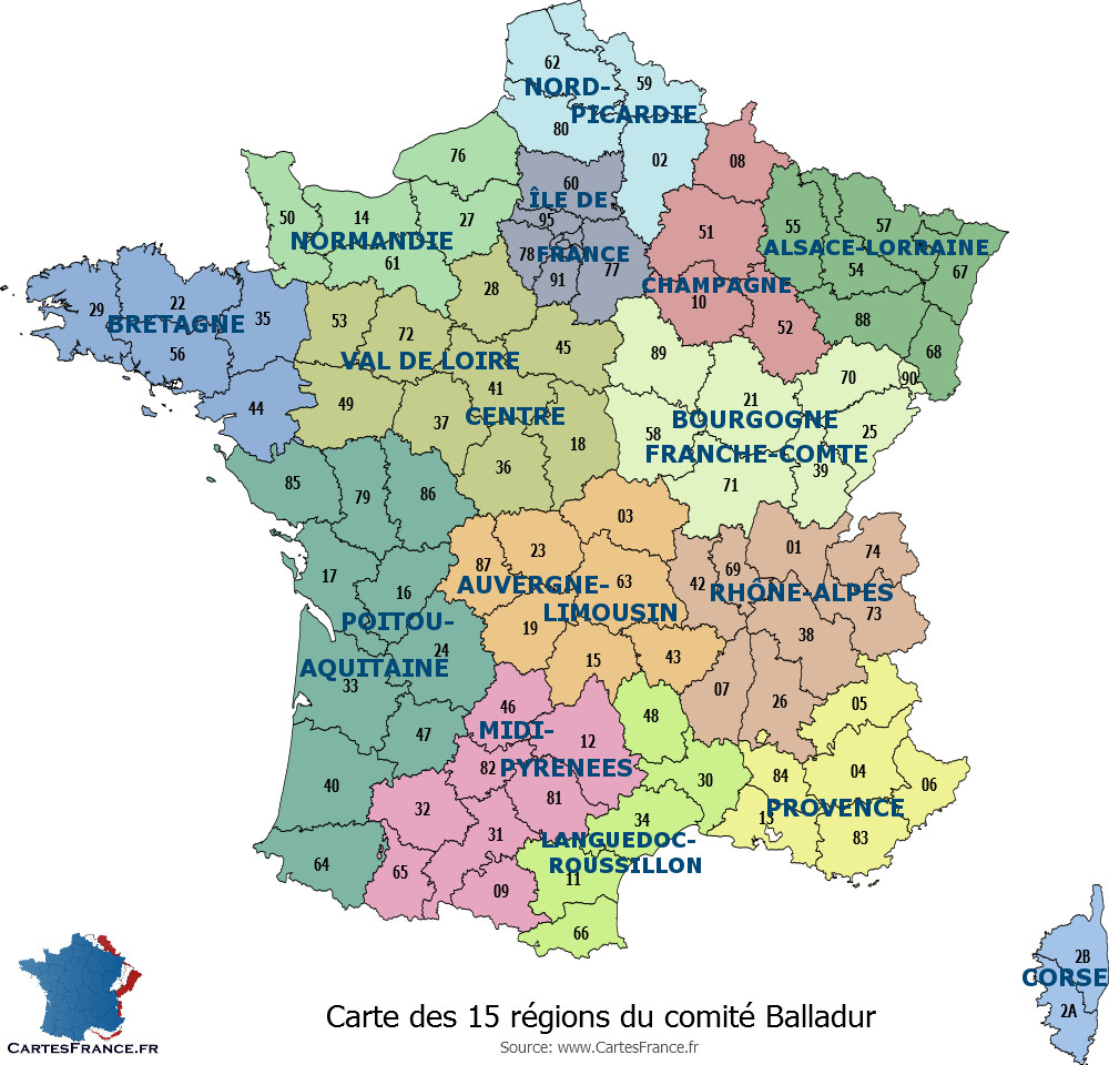 Carte Des 13 Nouvelles Régions serapportantà Carte De France Nouvelles Régions