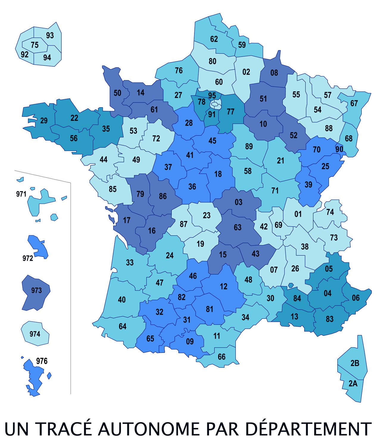 Carte Des Numéros Des Départements Français pour Carte Numero Departement