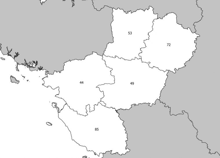 Carte Des Pays De La Loire – Pays De La Loire Carte Des à Carte Des Régions Vierge