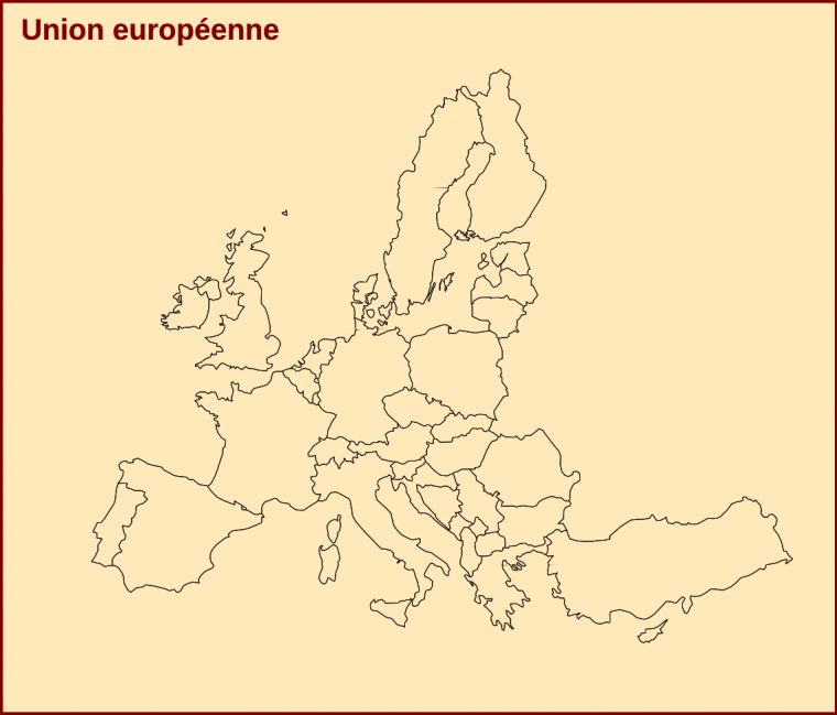 Carte D'europe À Compléter Et À Imprimer encequiconcerne Union Européenne Carte Vierge