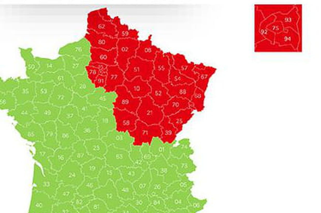 Carte Du Déconfinement : Nouvelle Carte Et Nouvelles Mesures concernant Carte De France Nouvelles Régions