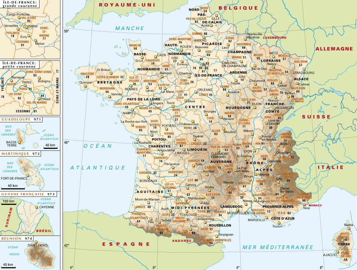 Carte Du Monde, Les Cartes Des Pays Du Monde, Map Et Plan avec Carte De France Pour Les Enfants