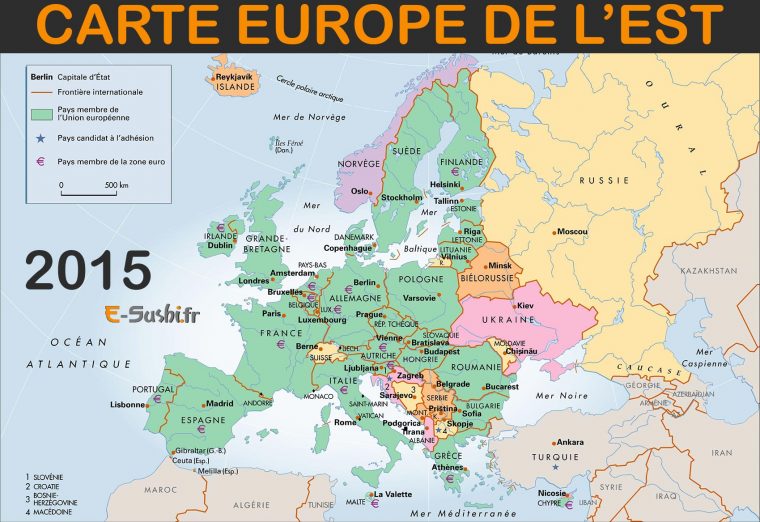 Carte Europe De L'est – Images Et Photos – Arts Et Voyages concernant Carte Europe Capitale