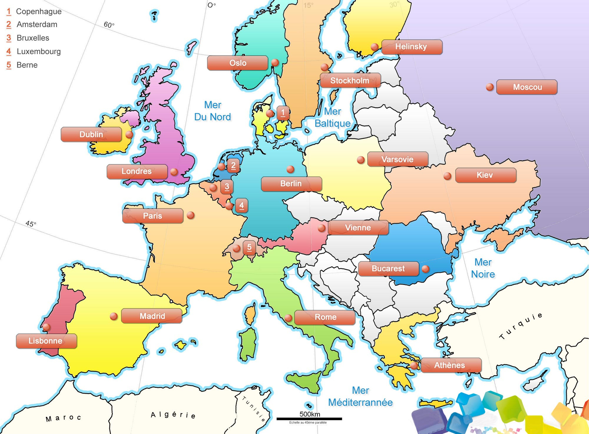 Carte Europe Images Et Photos » Vacances - Arts- Guides Voyages concernant Union Européenne Carte Vierge