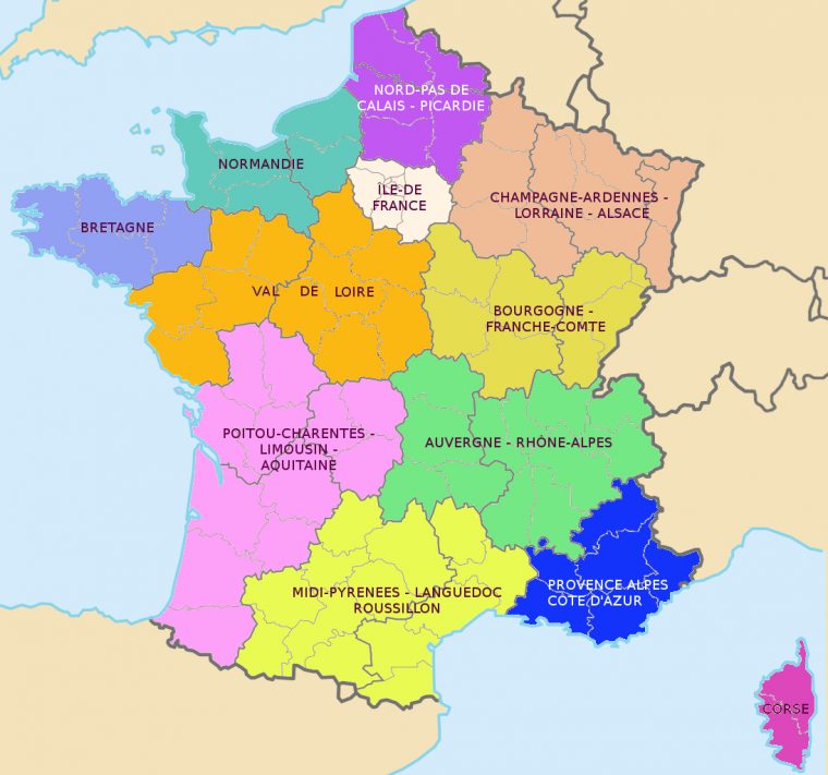 Carte Grise: Nouvelles Régions, Nouvelles Taxes | Aaaep tout Nouvelle Carte Des Régions De France