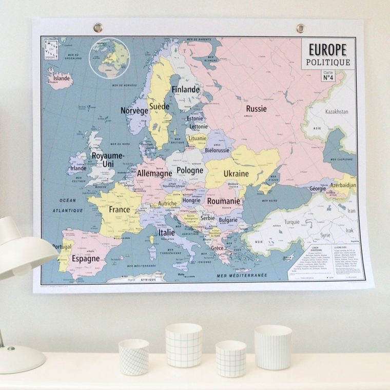 Carte N°4 – Europe Politique dedans Carte Europe Avec Capitales