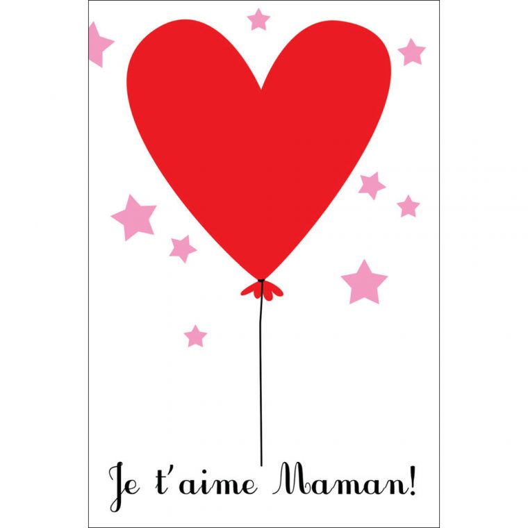 Carte Pensée Cécile Drevon "je T'aime Maman" avec Texte Maman Je T Aime