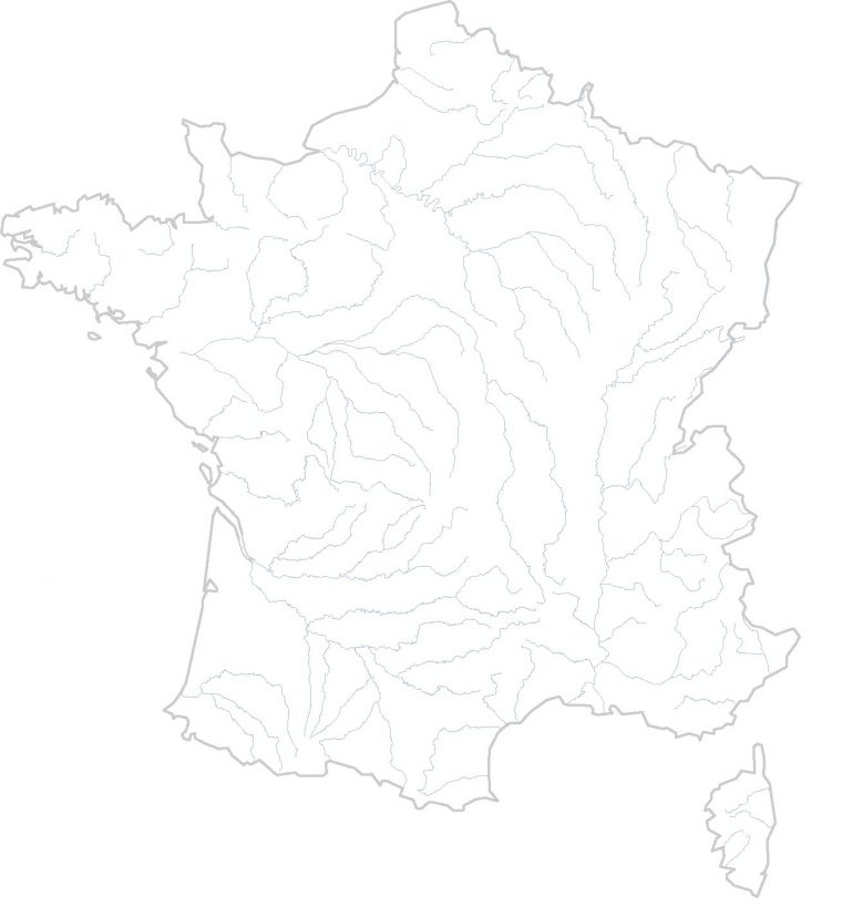 Cartes Muettes De La France À Imprimer – Chroniques intérieur Carte De France Avec Département À Imprimer