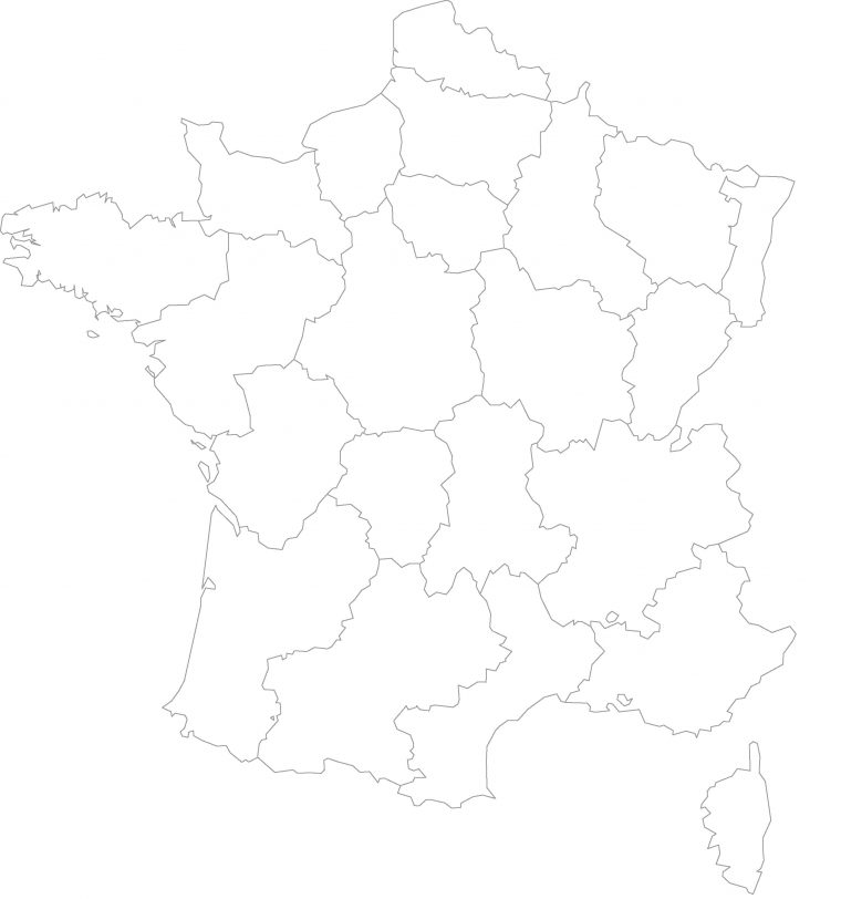Cartes Muettes De La France À Imprimer – Chroniques intérieur Imprimer Une Carte De France