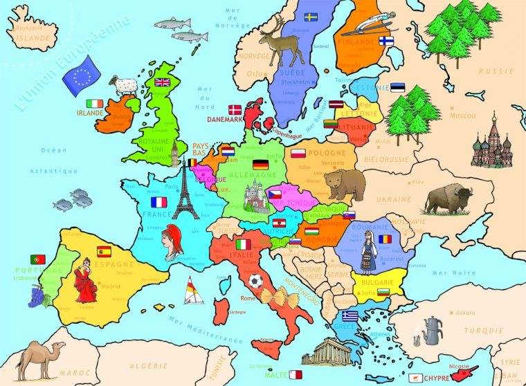 Cartograf.fr : Les Cartes Des Continents : L'europe : Page 2 pour Carte Europe Avec Capitales