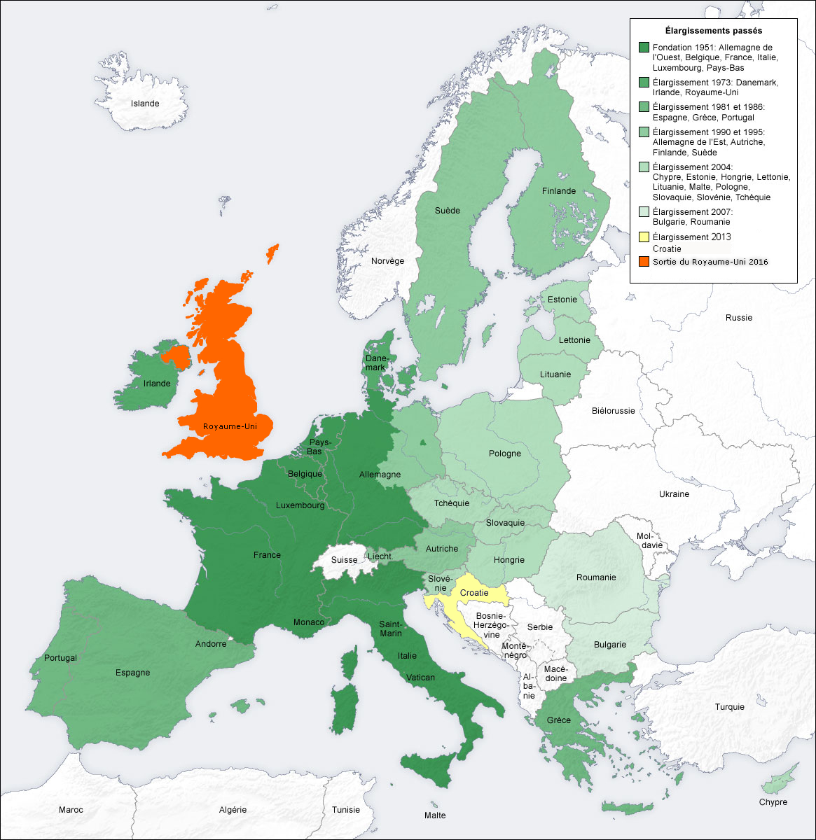 Cartograf.fr : Les Pays De L'union Européenne intérieur Carte Europe Capitale