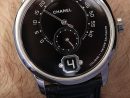 Chanel Monsieur De Chanel Watch In Platinum With Black pour Monsieur Le Montre