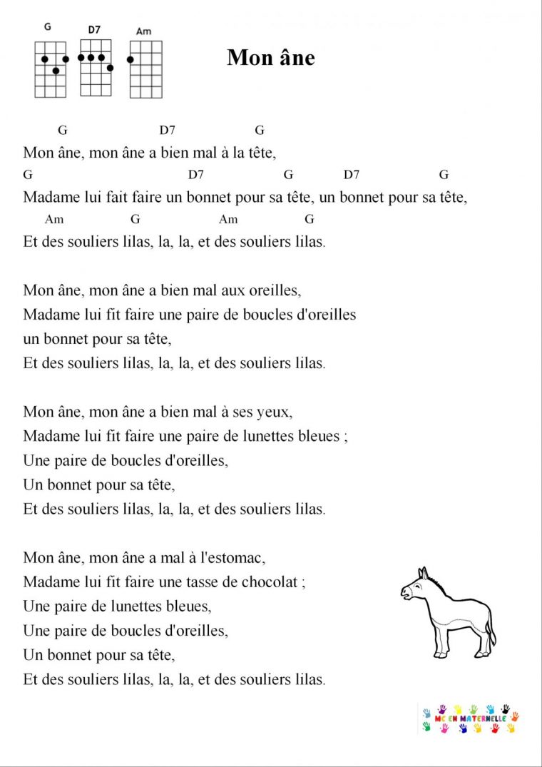 Chansons Ukulélé – Mc En Maternelle destiné Chanson Pour Les Animaux