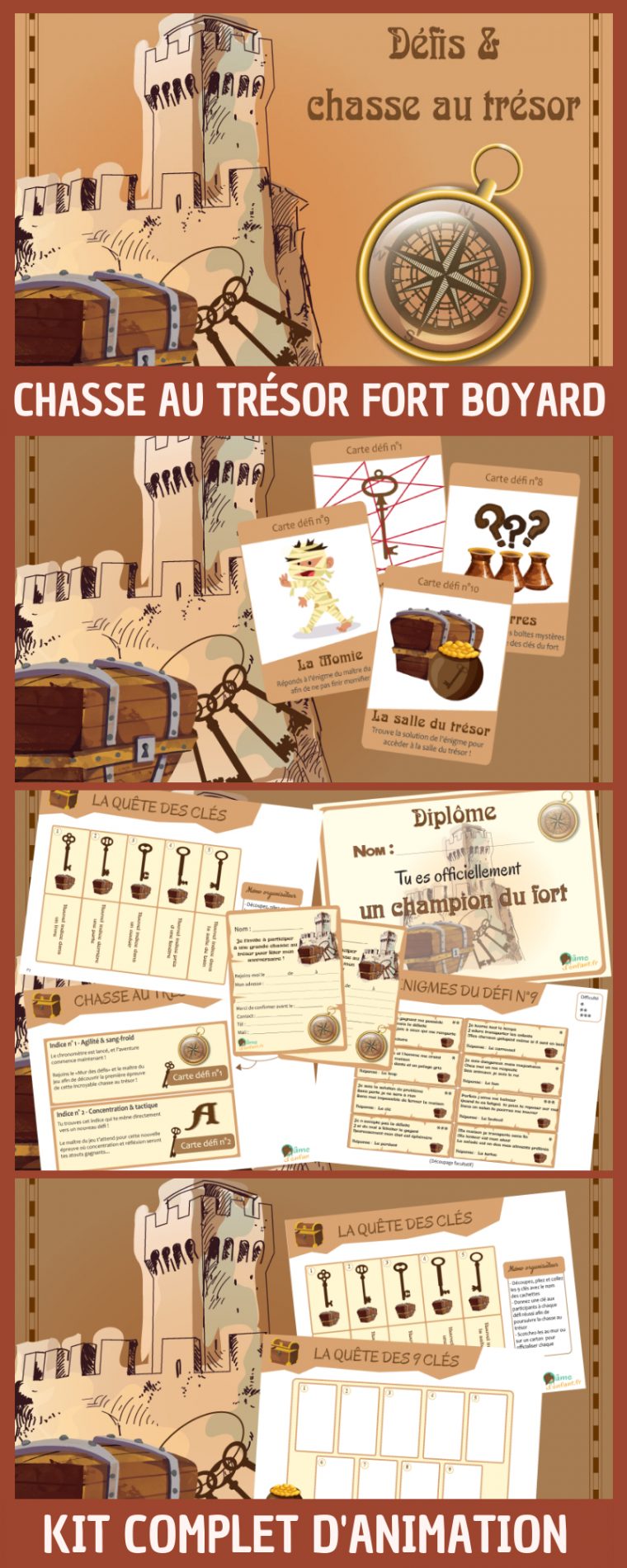 Chasse Au Trésor Fort Boyard Pour Enfant À Partir De 7 Ans à Activité Chasse Au Trésor Chasse Au Trésor Fort Boyard Pour Enfant À Partir De 7 Ans à Activité Chasse Au Trésor