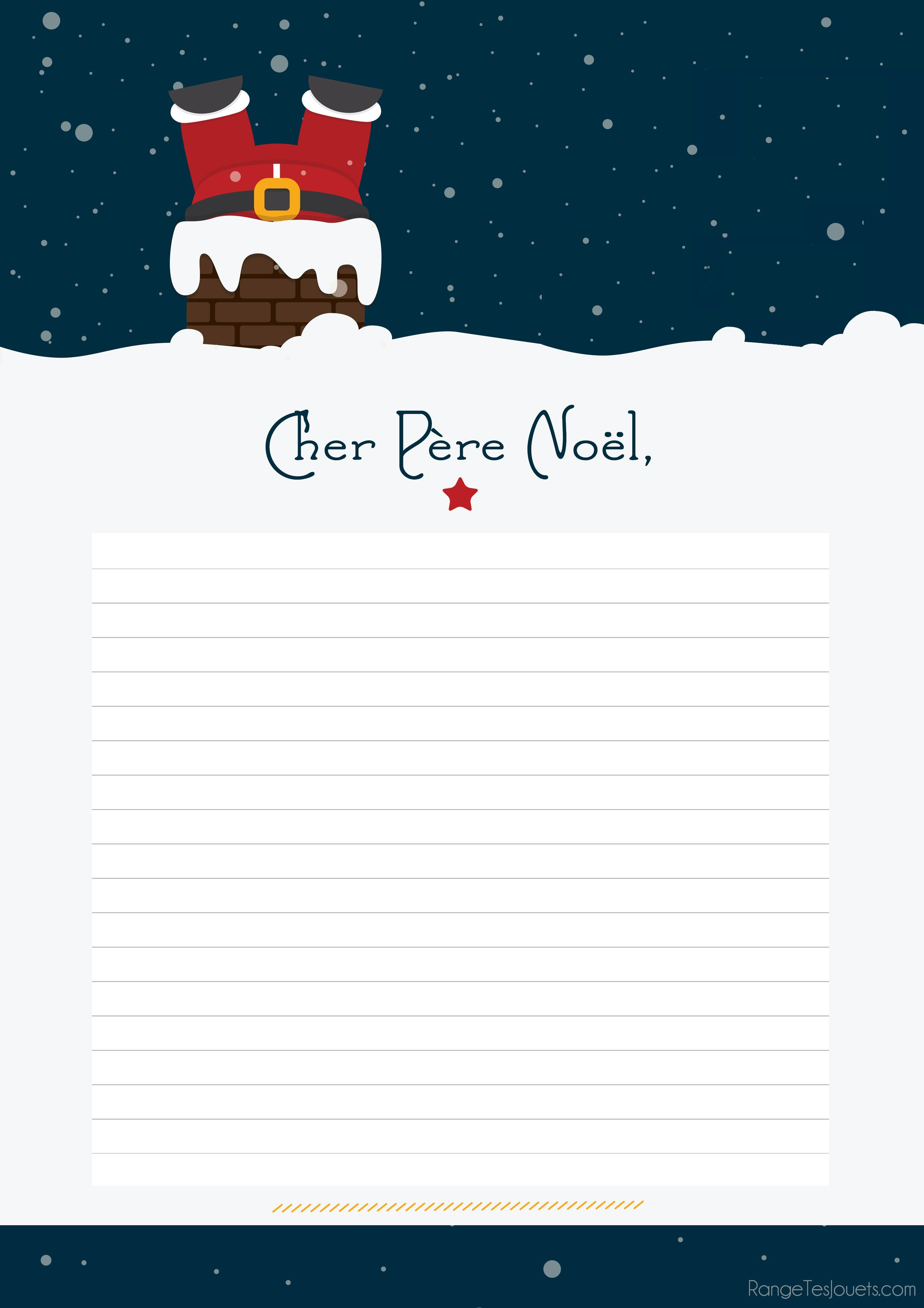 Cher Père Noël,… [Printable] | Lettre Pere Noel, Noel Et à Liste Pere Noel Imprimer