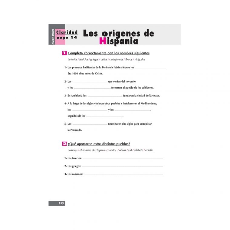 Claridad – Excercices – Martorana Editeur pour Nombre En Espagnol De 1 A 1000