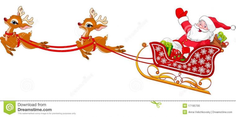 Clipart Pere Noel Traineau 1 » Clipart Station concernant Image De Traineau Du Pere Noel