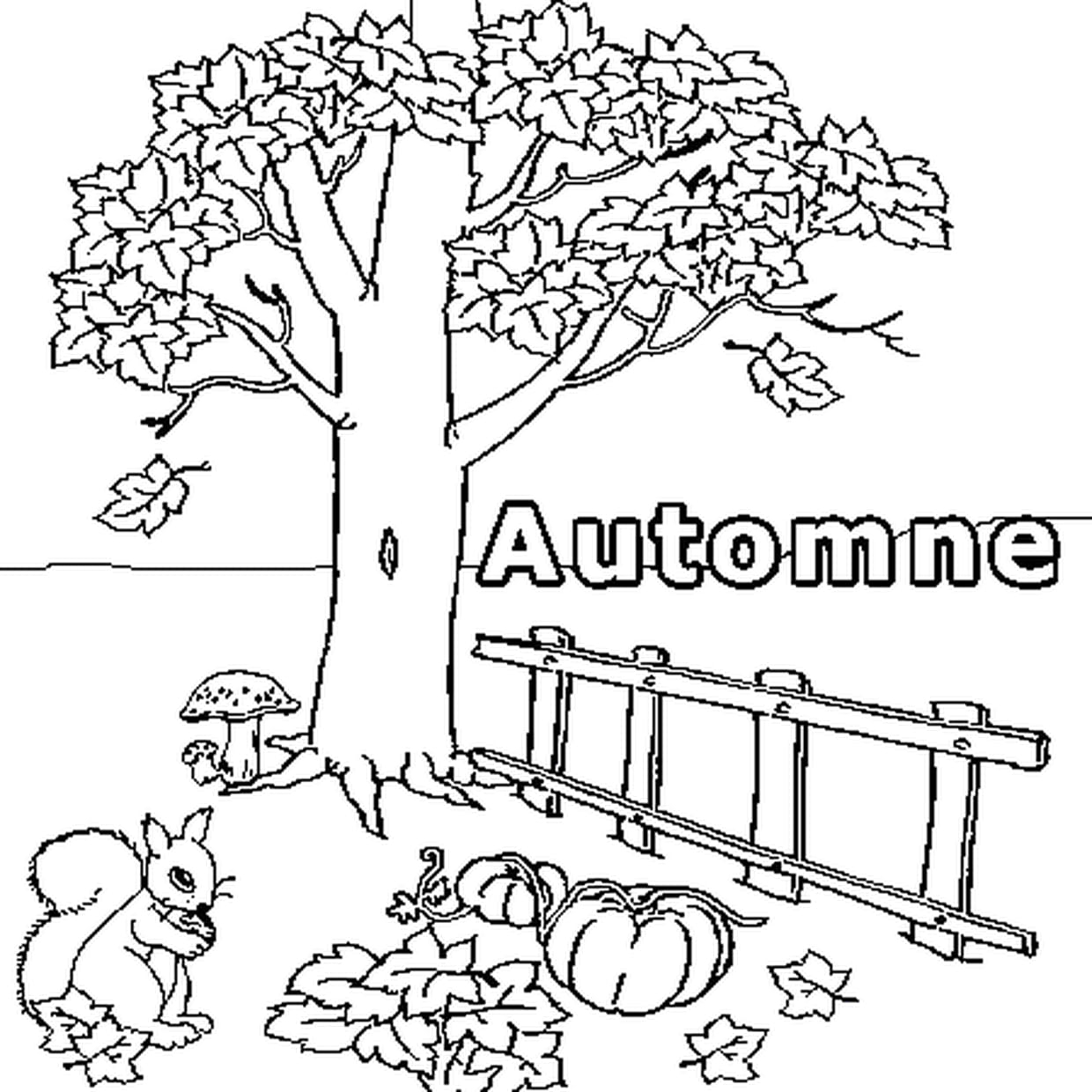 Coloriage Automne En Ligne Gratuit À Imprimer pour Comptine Automne Maternelle