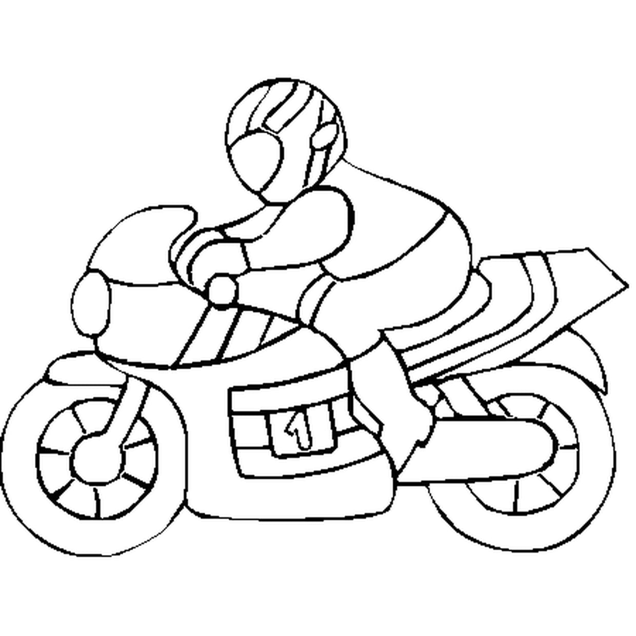 Coloriage De Moto En Ligne Gratuit À Imprimer dedans Coloriage Grande Roue