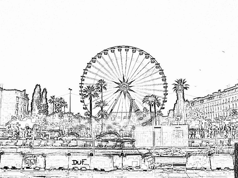 Coloriage France Nice Massena Grande Roue 022006 À Imprimer dedans Coloriage Grande Roue Coloriage France Nice Massena Grande Roue 022006 À Imprimer dedans Coloriage Grande Roue