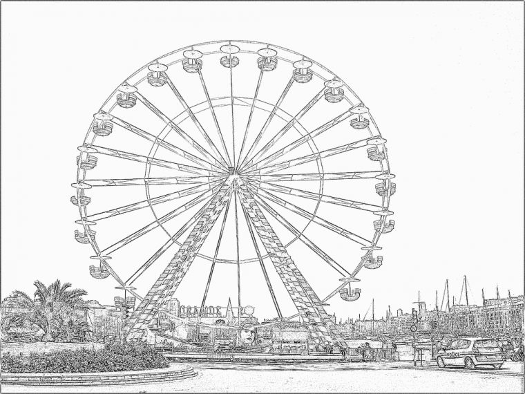 Coloriage La Grande Roue 018 À Imprimer Pour Les Enfants tout Coloriage Grande Roue Coloriage La Grande Roue 018 À Imprimer Pour Les Enfants tout Coloriage Grande Roue