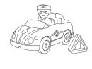 Coloriage La Voiture De Police Et Le Policier Playmobil 123 destiné Coloriage Vehicule