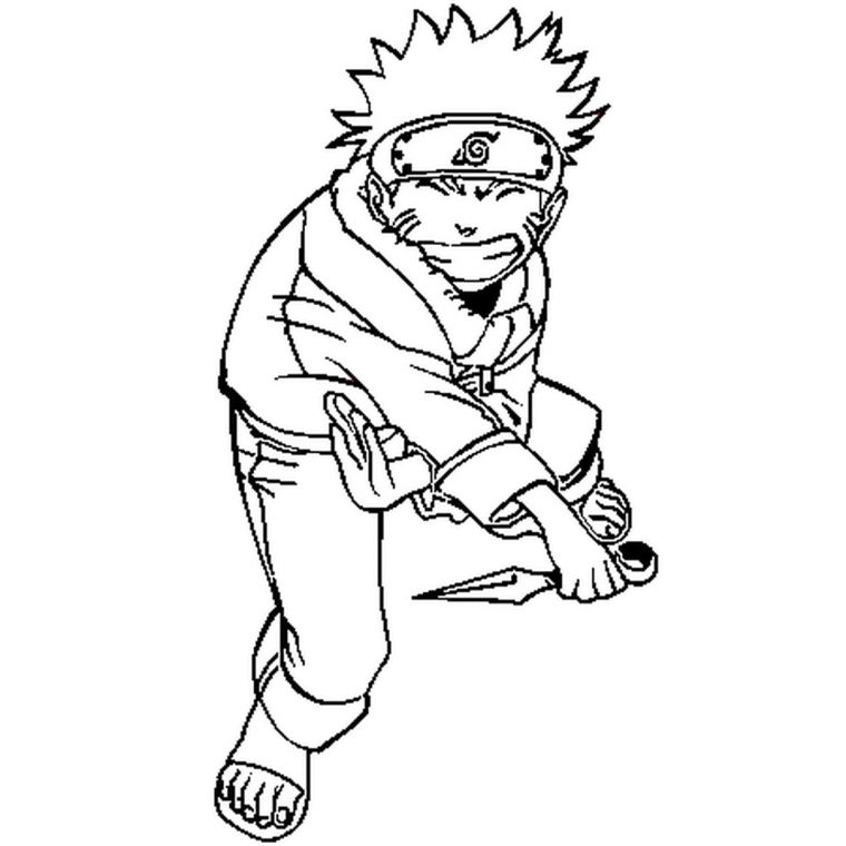 Coloriage Naruto Uzumaki En Ligne Gratuit À Imprimer avec Coloriage De Naruto Shippuden A Imprimer