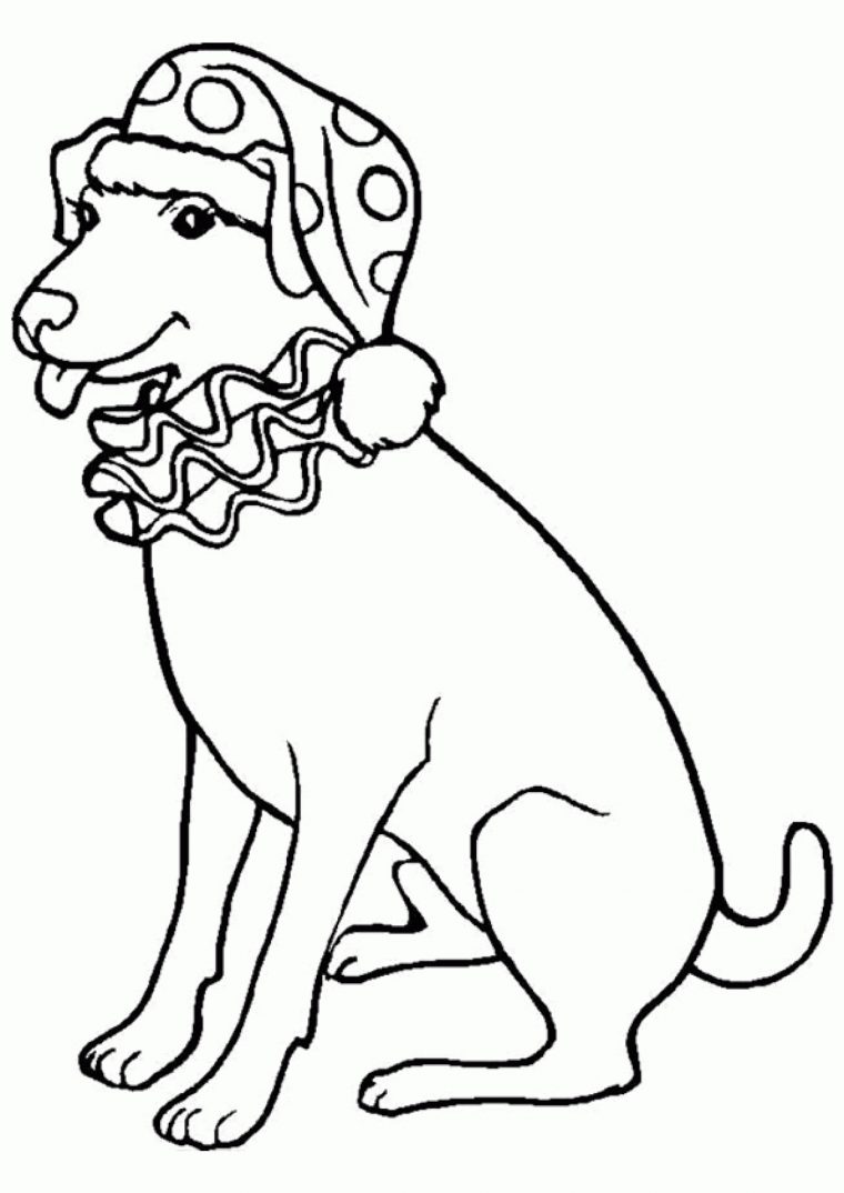 Coloriage Noël Chien Labrador intérieur Coloriage Labrador