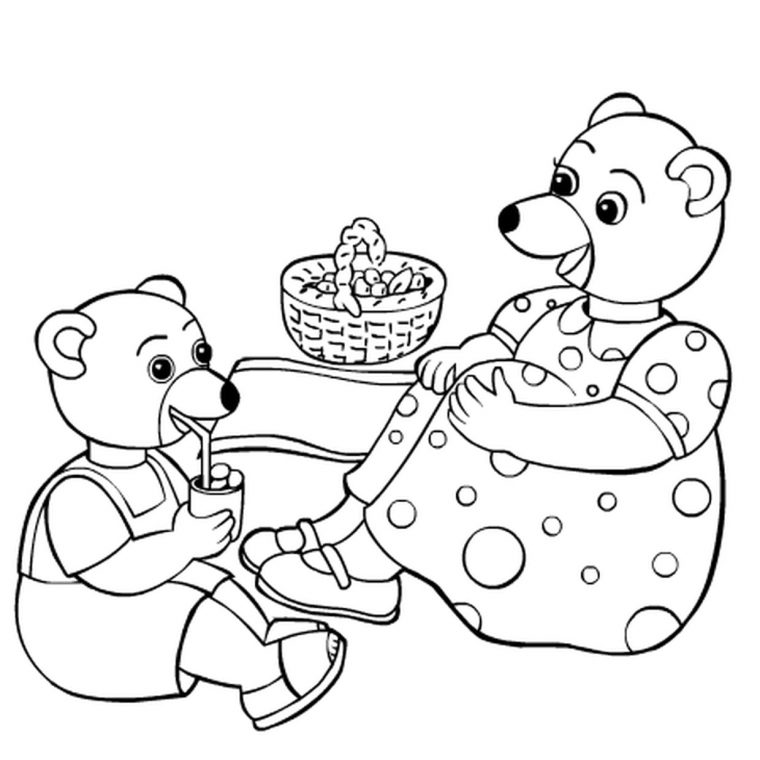 Coloriage Petit Ours Brun En Ligne Gratuit À Imprimer concernant Petit Ours Brun Dessin Animé Gratuit