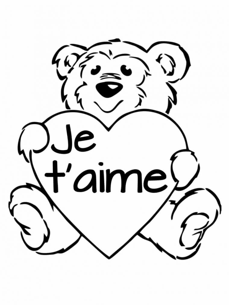 Coloriage Saint Valentin : 40 Dessins À Imprimer Gratuitement tout Dessin Pour La Saint Valentin