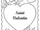 Coloriage Saint Valentin. Imprimer Les Images 14 Février avec Coloriage Février