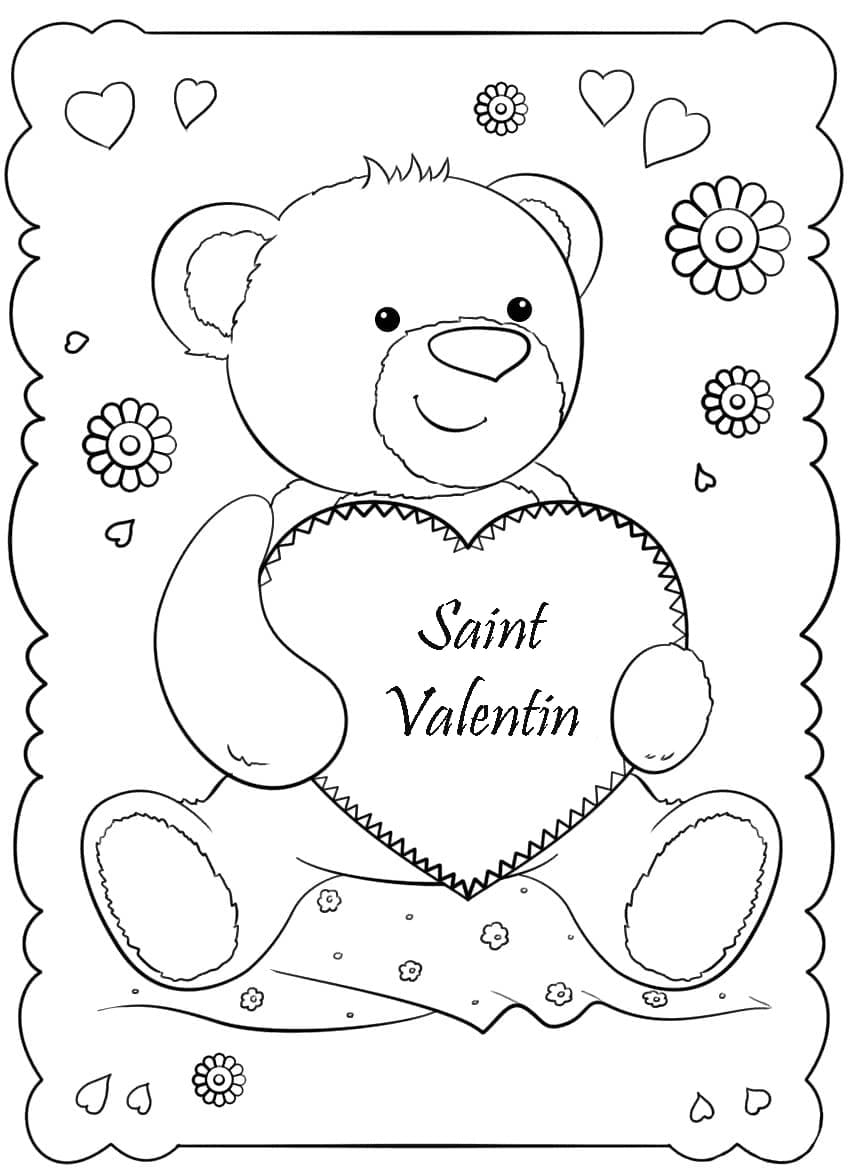 Coloriage Saint Valentin. Imprimer Les Images 14 Février tout Coloriage Février