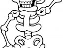 Coloriage Squelette Halloween À Imprimer pour Squelette A Imprimer