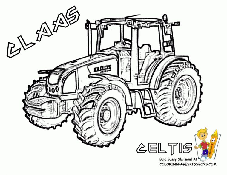 Coloriage Tracteur – Les Beaux Dessins De Transport À tout Dessin Tracteur Facile