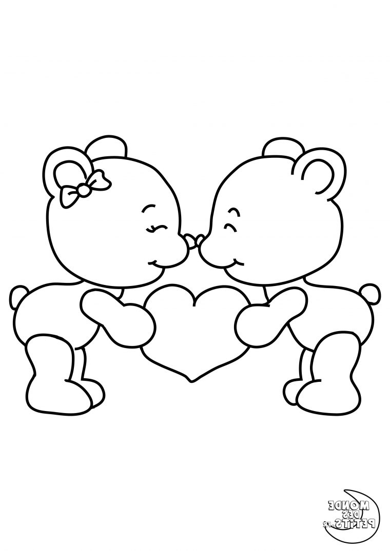 Coloriages De Saint Valentin A #coloriagesaint | Coloriage concernant Dessin Pour La Saint Valentin