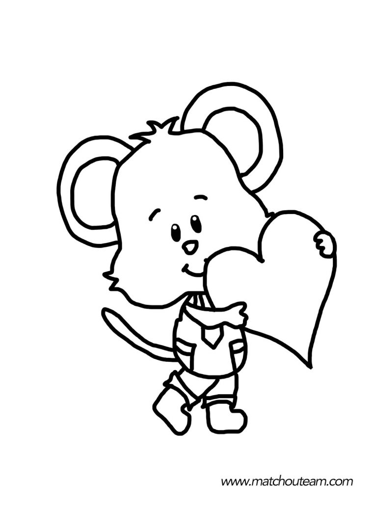 Coloriages Pour La Saint-Valentin – Kewlfr intérieur Dessin Pour La Saint Valentin