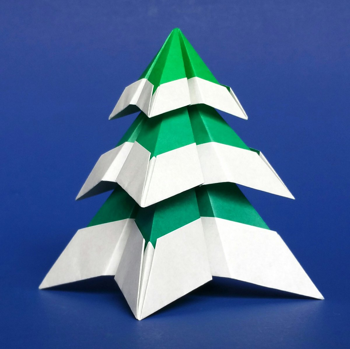 Colorigami On Twitter: &quot;mon Nouveau Modèle De Sapin De #noël intérieur Origami Sapin De Noel