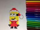 Comment Dessiner Un Minion Père Noël Pixel Art concernant Pixel Art Pere Noel