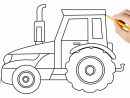 Comment Dessiner Un Tracteur Facile | Dessin Pour Enfants avec Dessin Tracteur Facile