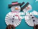 Comment Faire Un Bonhomme De Neige Mobile En Papier (Facile ) à Origami Bonhomme De Neige