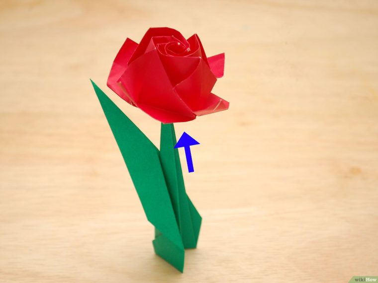 Comment Faire Une Rose En Papier (Avec Images) – Wikihow intérieur Origami Rose Facile A Faire