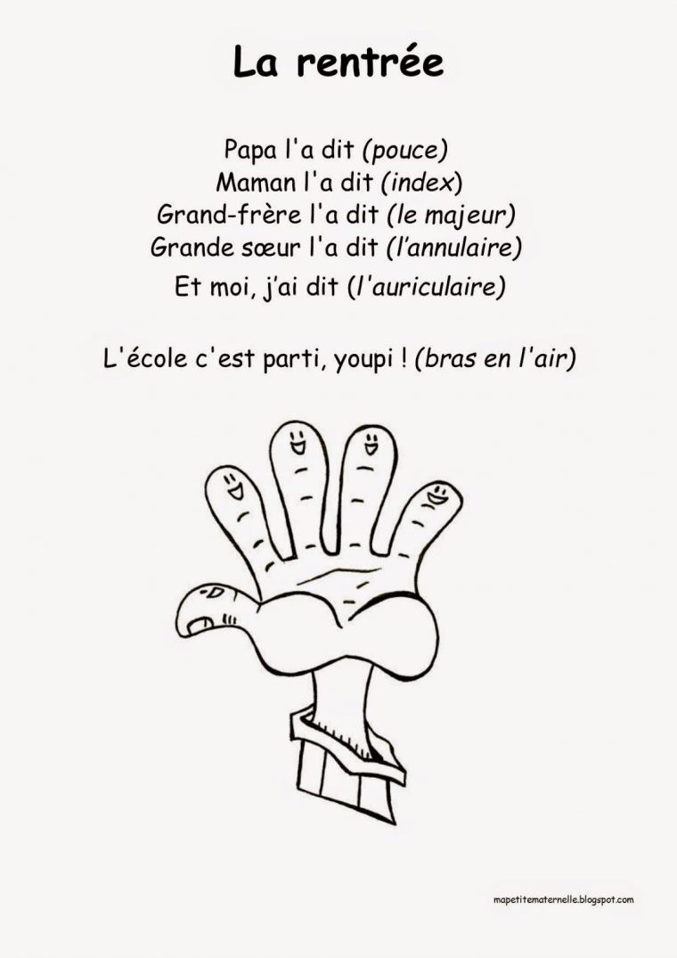 Comptine #19 La Rentrée | Comptines, Comptine Maternelle intérieur Rentrée En Grande Section